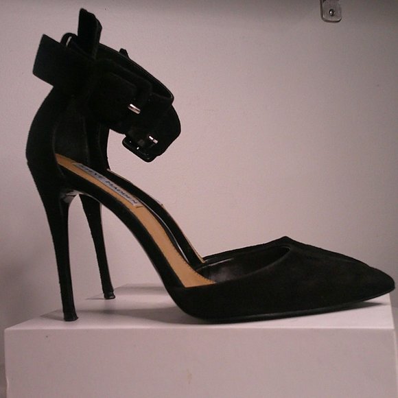 Steve Madden - Desire - Suede pointed toe ankle strap Pumps - Size 6.5 - Picture 2 of 12